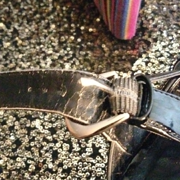 Black & Multi Colored Wedges - Picture 5 of 12